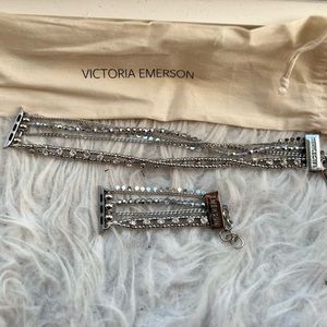 SILVER -NEW VICTORIA EMERSON APPLE WATCH BAND